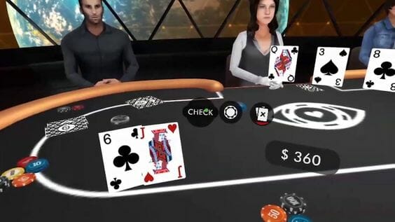 Poker is een van de sporten met behulp van VR